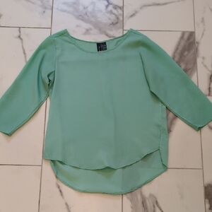 Fun & Flirt Light Green Blouse
